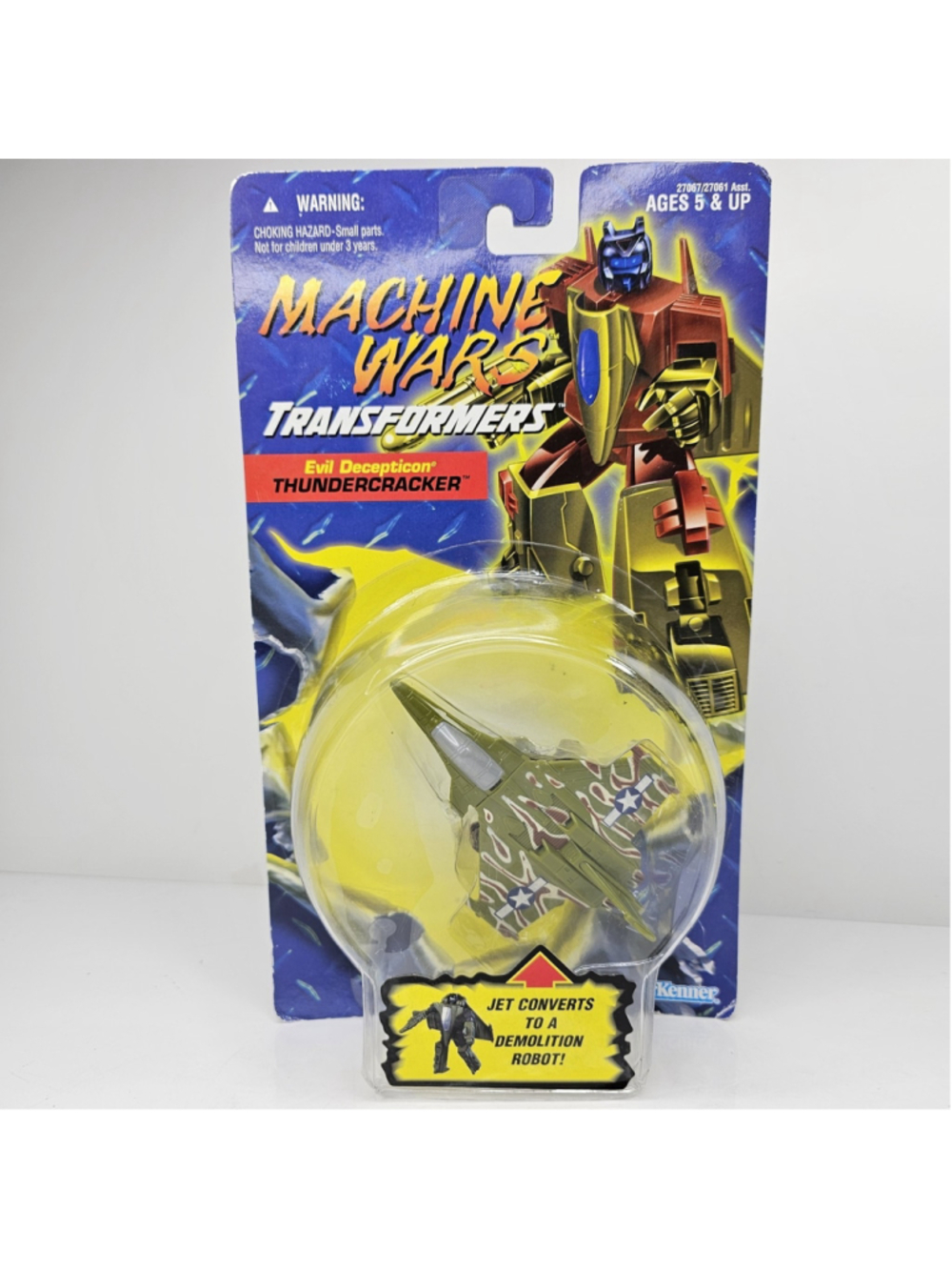 SEALED Transformers MACHINE WARS THUNDERCRACKER Evil Decepticon 1996 Box Wear